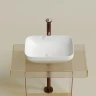 Раковина-чаша Ceramicanova Element 50 CN6055 Белая глянцевая фарфор накладная