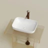 Раковина-чаша Ceramicanova Element 50 CN6055 Белая глянцевая фарфор накладная