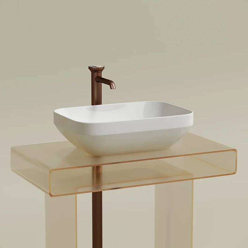 Раковина-чаша Ceramicanova Element 50 CN6055 Белая глянцевая фарфор накладная