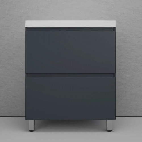 Тумба под раковину Style Line Манхэттен 70 ЛС-00002375 цвет Графит