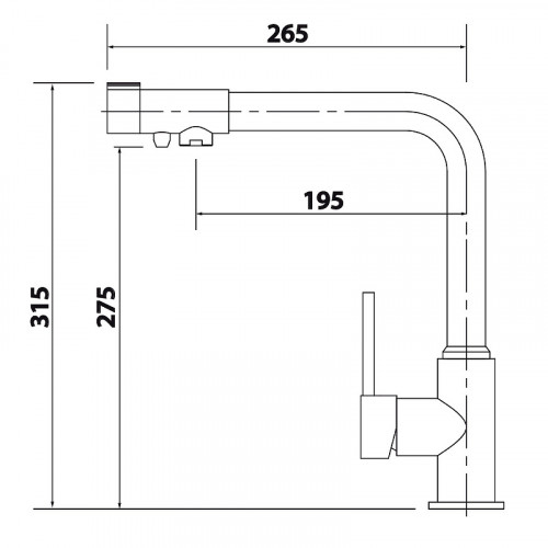 Смеситель для кухни Kaiser Teka 13044-4 Песочный мрамор латунь