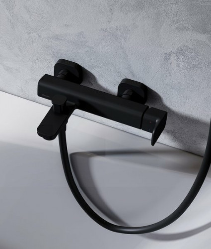 Смеситель для ванны Ravak 10° Free X070152 Черный матовый латунь на стену