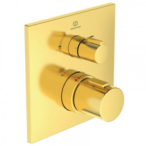 Смеситель для душа Ideal Standard Ceratherm C100 A7522A2 с термостатом цвет Brushed Gold / Золото шлифованное
