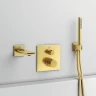 Смеситель для душа Ideal Standard Ceratherm C100 A7522A2 с термостатом цвет Brushed Gold / Золото шлифованное