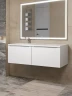 Тумба под раковину Uperwood Tanos 120 L 291020262 подвесная цвет Белый матовый