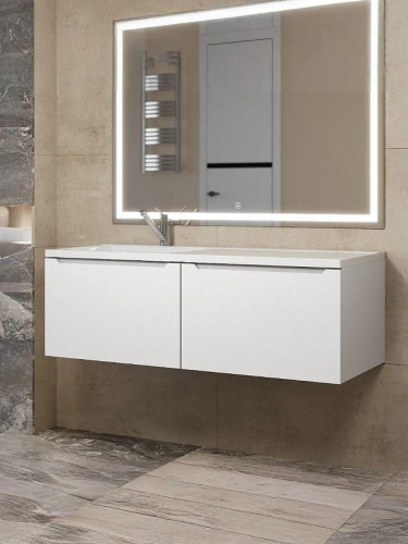 Тумба под раковину Uperwood Tanos 120 L 291020262 подвесная цвет Белый матовый