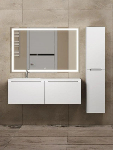 Тумба под раковину Uperwood Tanos 120 L 291020262 подвесная цвет Белый матовый