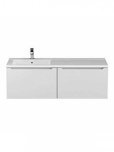 Тумба под раковину Uperwood Tanos 120 L 291020262 подвесная цвет Белый матовый