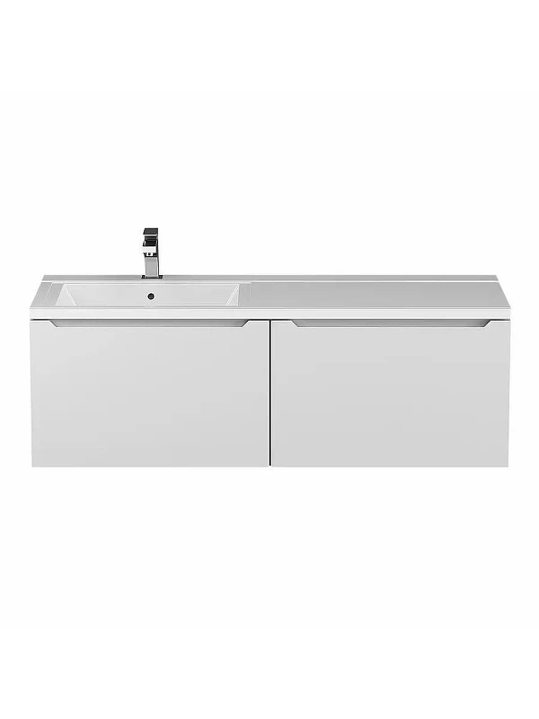 Тумба под раковину Uperwood Tanos 120 L 291020262 подвесная цвет Белый матовый