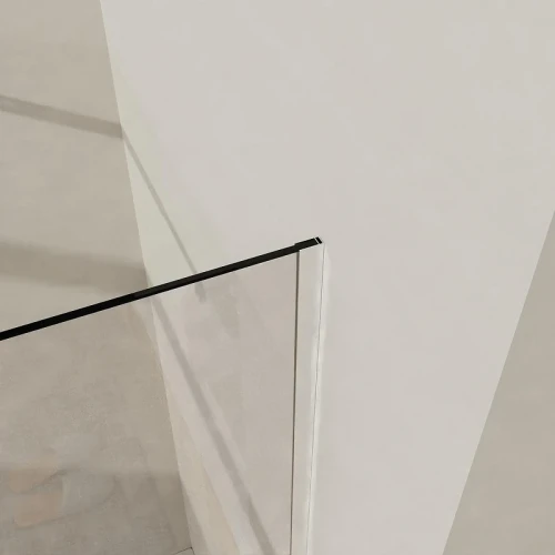 Душевая перегородка Azario Walk-In 100 AZ-251-100-MB-CL профиль Черный матовый стекло прозрачное