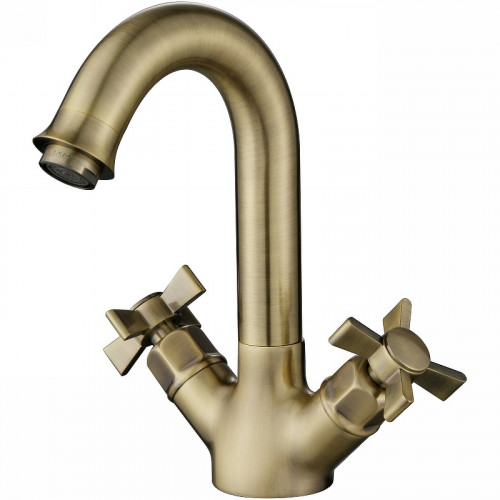 Смеситель для раковины Kaiser Cross 41011-1 Бронза латунь