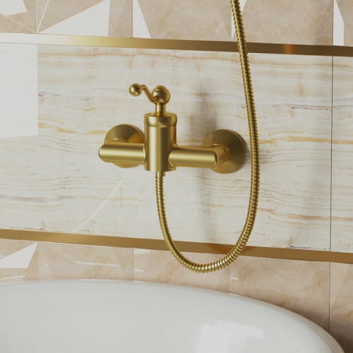 Смеситель для душа Paini Duomo 88PJ511 Золото матовое