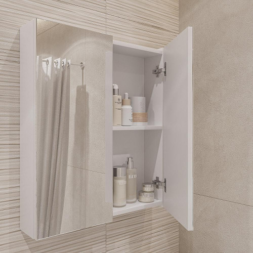 Зеркальный шкаф DIWO Архангельск 60 AH2306Z цвет Белый