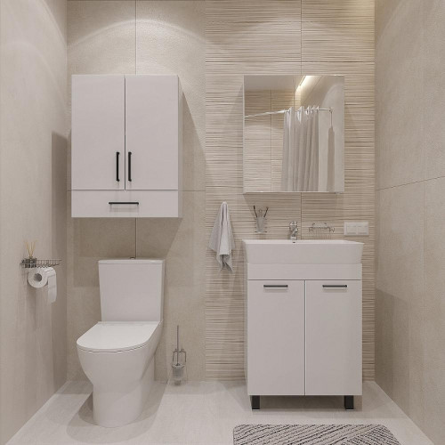 Зеркальный шкаф DIWO Архангельск 60 AH2306Z цвет Белый