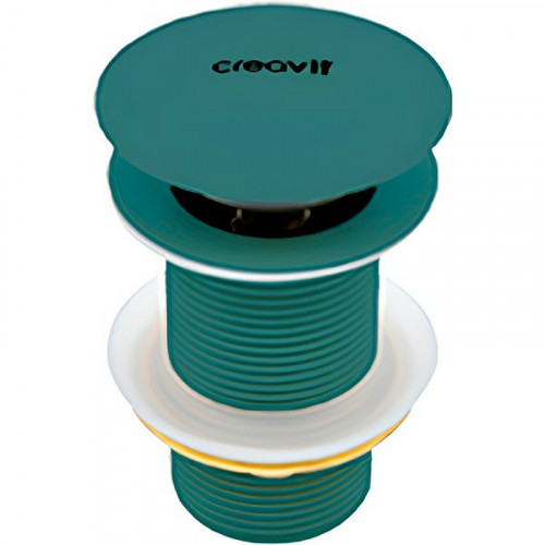 Донный клапан Creavit SF030.NYL click-clack Зеленый нил