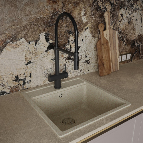 Смеситель для кухни Oliveeka K OL-458009-MB цвет Черный матовый