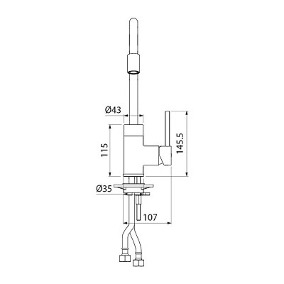 Смеситель для кухни Iddis Kitchen 360 K36BNJ0i05 Сатин латунь