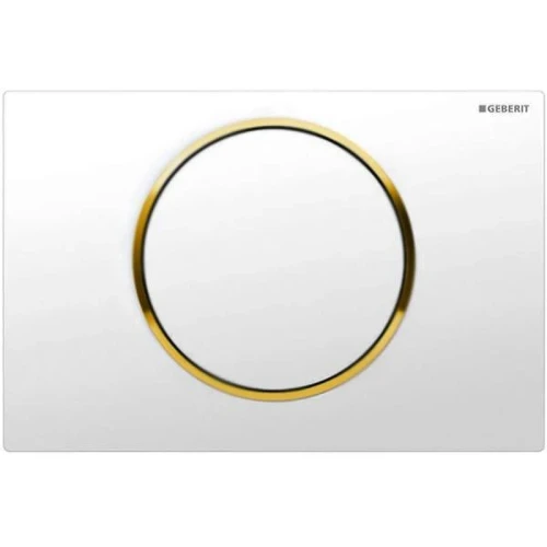 Кнопка смыва для инсталляции Geberit Sigma 10 115.758.KK.5 Белая Золото