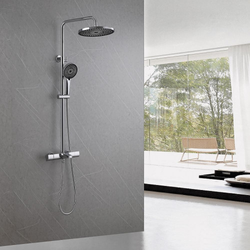 Душевая система Abber Thermostat AF8516L с термостатом цвет Хром