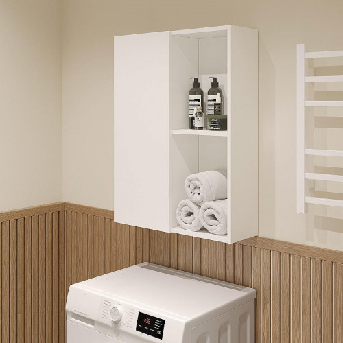 Подвесной шкаф DIWO Тула 60 TUL.SN.60-80/P/W над стиральной машиной цвет Белый