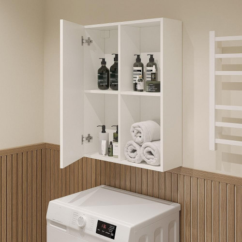 Подвесной шкаф DIWO Тула 60 TUL.SN.60-80/P/W над стиральной машиной цвет Белый