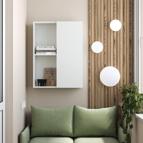 Подвесной шкаф DIWO Тула 60 TUL.SN.60-80/P/W над стиральной машиной цвет Белый