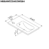 Тумба с раковиной AM.PM X-Joy 45 M85A-FSX0451-WC0452WG цвет Белый глянец