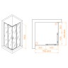Душевой уголок RGW Passage PA-030B 80x80 3508103088-24 профиль Черный стекло матовое-сатинат