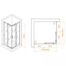 Душевой уголок RGW Passage PA-030B 80x80 3508103088-24 профиль Черный стекло матовое-сатинат