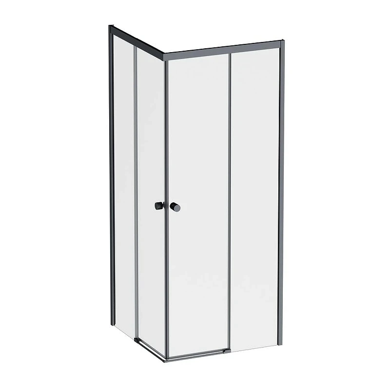 Душевой уголок AM.PM X-Joy 80х80 W94G-403-8080-BT1K профиль Черный матовый стекло прозрачное