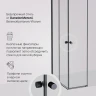 Душевой уголок AM.PM X-Joy 80х80 W94G-403-8080-BT1K профиль Черный матовый стекло прозрачное