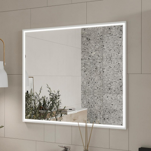 Зеркало Equil Lago 80 zLAGO80-14 с подсветкой цвет Белый с сенсорным выключателем