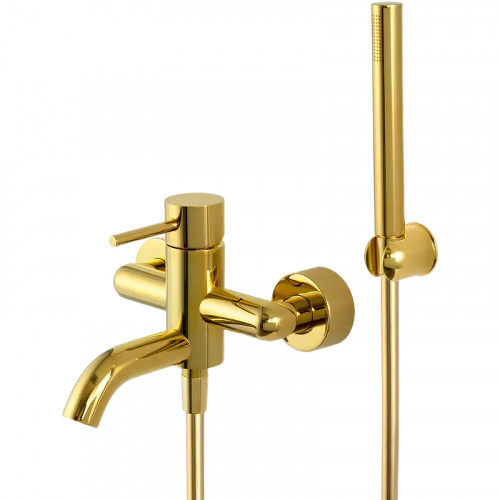 Смеситель для ванны Remer X-Style X02DO Золото глянцевое латунь на стену