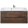 Тумба под раковину BelBagno Marino 100 MARINO-1000-2C-SO-RW-P подвесная Rovere Moro МДФ / ЛДСП
