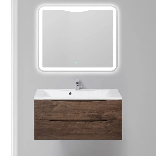 Тумба под раковину BelBagno Marino 100 MARINO-1000-2C-SO-RW-P подвесная Rovere Moro МДФ / ЛДСП