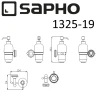 Дозатор для жидкого мыла Sapho Astor 1325-19 Хром