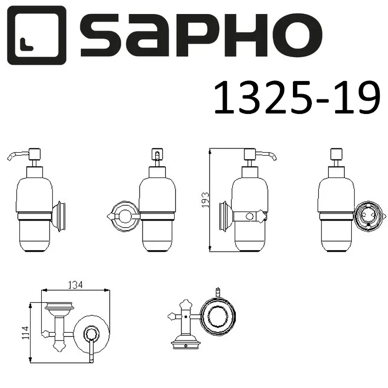Дозатор для жидкого мыла Sapho Astor 1325-19 Хром
