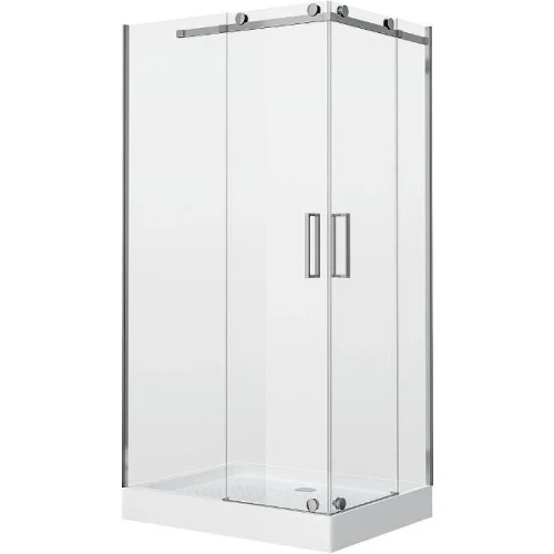 Душевой уголок Grossman Cosmo 120х90 L GR-1120L профиль Хром стекло прозрачное