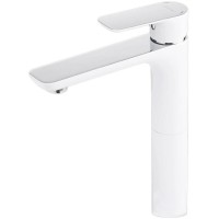 Смеситель для раковины Gappo G1048-2 Белый Хром латунь