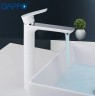 Смеситель для раковины Gappo G1048-2 Белый Хром латунь