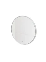 Зеркало Knotlor Луна 80 FLMR110800WY с подсветкой цвет Белый матовый с сенсорным выключателем и диммером