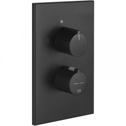 Смеситель для душа Gessi Emporio Via Manzoni 38794#299 с термостатом Черный матовый