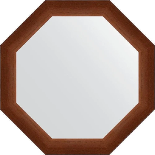 Зеркало Evoform Octagon 62х62 BY 3728 в багетной раме - Орех 65