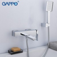 Смеситель для ванны Gappo G18 G3218 Хром латунь на стену