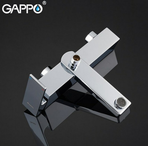 Смеситель для ванны Gappo G18 G3218 Хром латунь на стену