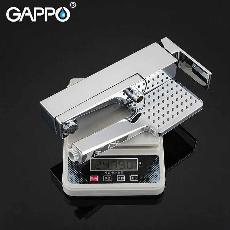 Смеситель для ванны Gappo G18 G3218 Хром латунь на стену