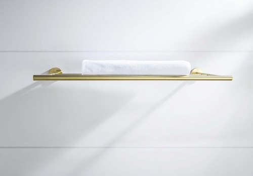 Полка для полотенец Aquatek Оберон AQ4222BG цвет Золото шлифованное