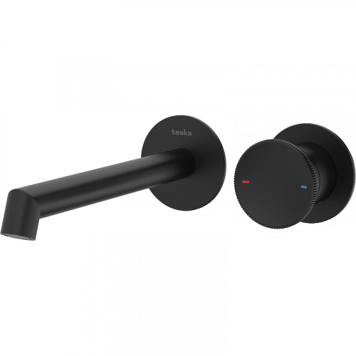 Смеситель для раковины Teska Arte E5508 Черный матовый нержавеющая сталь встраиваемый