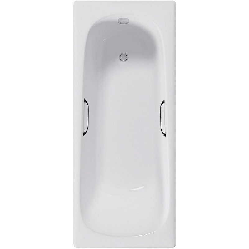 Чугунная ванна Delice Continental 160x70 DLR230626R с отверстиями под ручки без антискользящего покрытия
