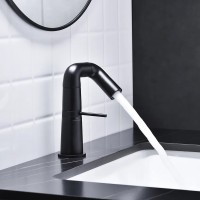 Смеситель для раковины Haiba HB10813-7 Черный матовый латунь